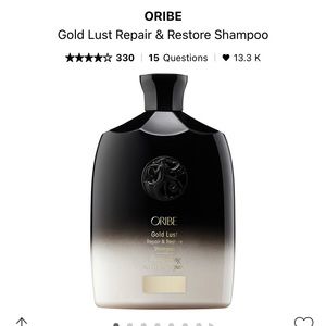 Oribe Gold Lust Repair and Restore shampoo and conditioner